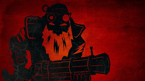 papel de parede de personagem preto e vermelho, Dota, Dota 2, rifle sniper, HD papel de parede HD wallpaper