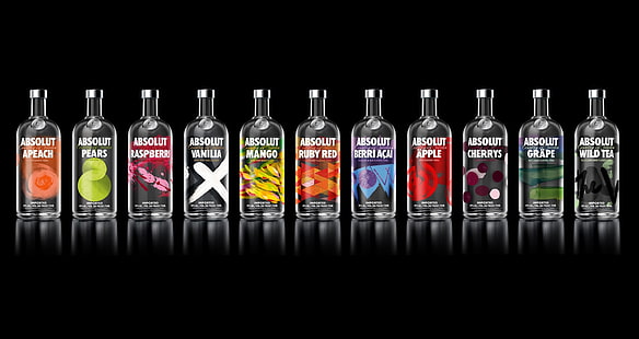 Absolut, Wodka, Flaschen, Alkohol, HD-Hintergrundbild HD wallpaper