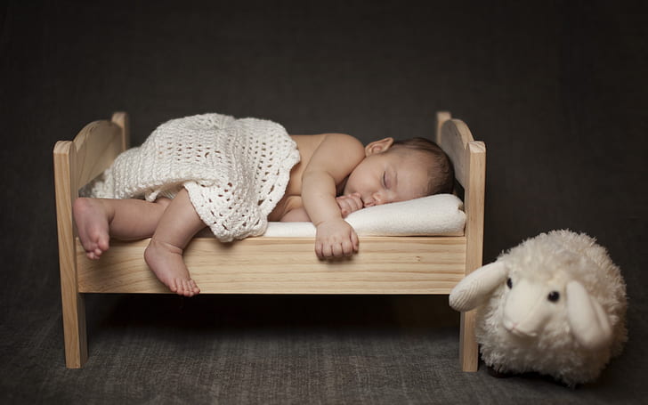 Baby Boy Sleeping, süßes Baby, süßer kleiner Junge, neugeboren, HD-Hintergrundbild