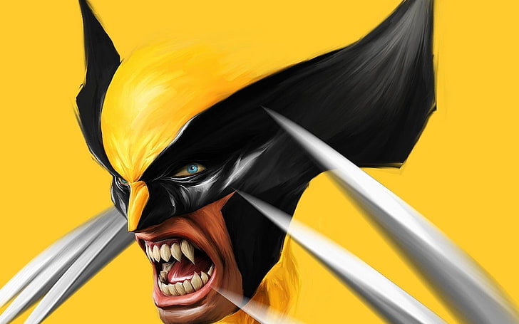 Papel de parede digital da Marvel Wolverine, Wolverine, Marvel Comics, adamantium, garras, super-herói, histórias em quadrinhos, HD papel de parede