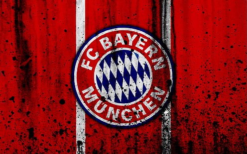Fotboll, FC Bayern München, emblem, logotyp, HD tapet HD wallpaper