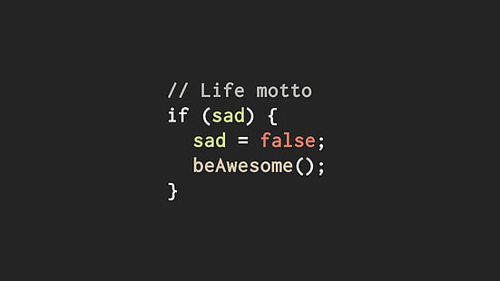 white and red text on black background, black background with life motto if sad text overlay, nerds, computer, minimalism, programming, writing, HD wallpaper HD wallpaper