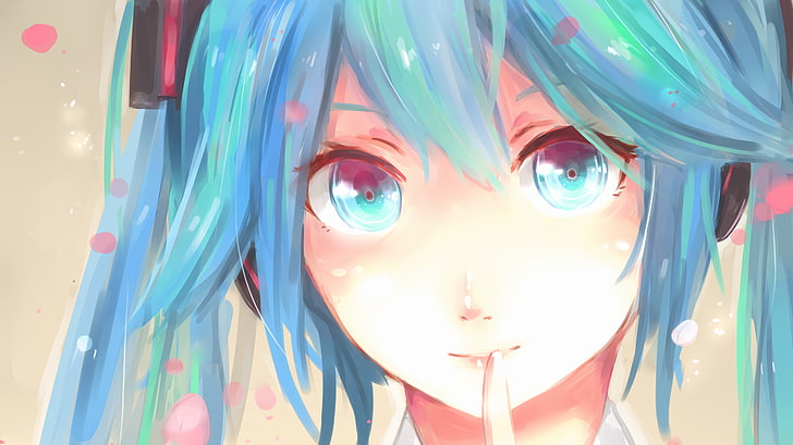 Hatsune Miku, aqua eyes, anime girls, smiling, Vocaloid, HD wallpaper