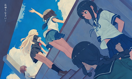 Anime, Sammlung Kantai, Yuudachi (KanColle), Kitakami (KanColle), HD-Hintergrundbild HD wallpaper