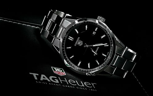 часовник, луксозни часовници, TAG Heuer, HD тапет HD wallpaper