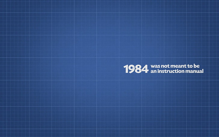 Raster, blauer Hintergrund, 1984, Typografie, Muster, HD-Hintergrundbild