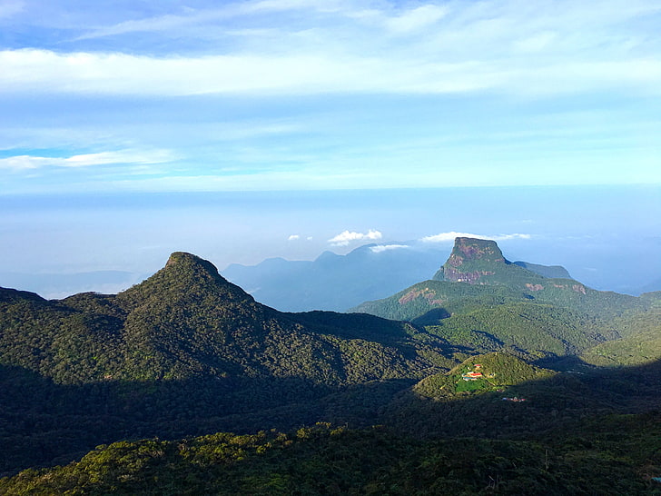 природа, планини, небе, Шри Ланка, siripada, HD тапет