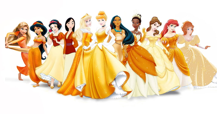Disney Princesses illustration, Rapunzel, Giselle, Ariel, disney, Princess, HD  wallpaper | Wallpaperbetter