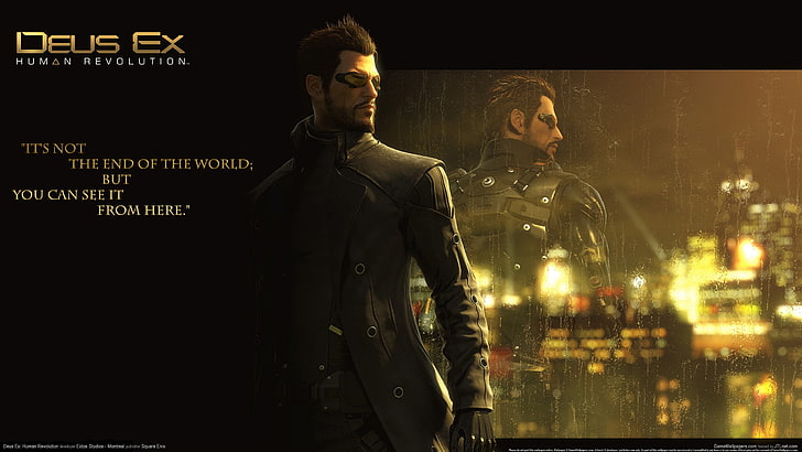 Deus Ex duvar kağıdı, Deus Ex: İnsan Devrimi, Deus Ex, cyberpunk, video oyunları, HD masaüstü duvar kağıdı