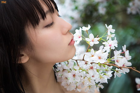 Riho Yoshioka, азиатка, женщины, лицо, японки, HD обои HD wallpaper