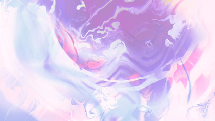 Fluid, Waves, Mild, Purple, Gradient, Spectral, HD wallpaper