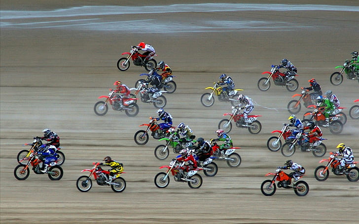 Motocross HD, sport, motocross, HD tapet