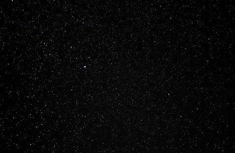 langit berbintang, bintang, hitam, berkilau, Wallpaper HD HD wallpaper