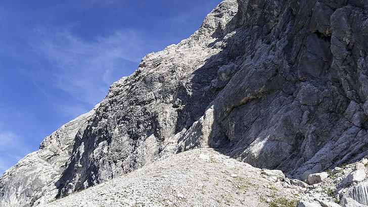 alpen, fels, gebirge, karwendel, massiv, sterreich, wettersteingebirge, HD wallpaper