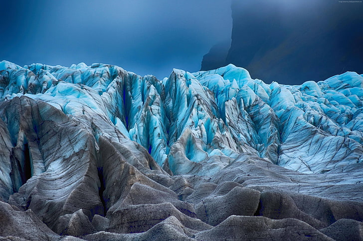 4k, Gletscher, Eis, HD-Hintergrundbild