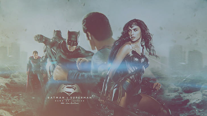 Batman V Superman: Dawn Of Justice, Ben Affleck, Gal Gadot, Henry Cavill, Wallpaper HD
