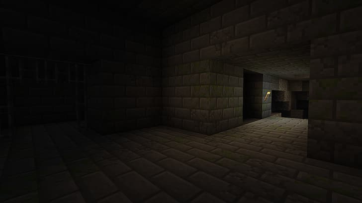 Minecraft, caverna, HD papel de parede