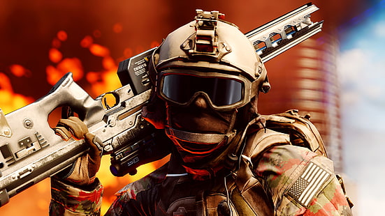 Battlefield 4, 4K, Soldier, 5K, Sfondo HD HD wallpaper