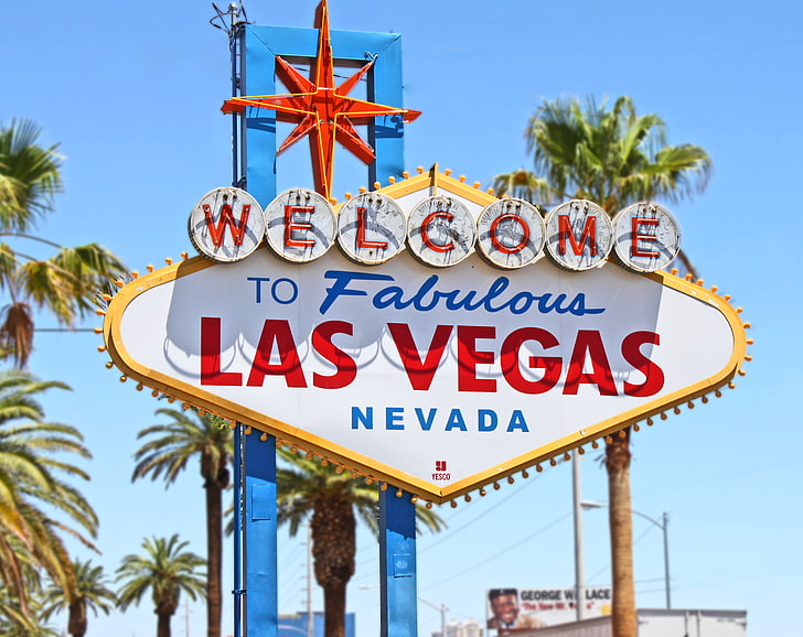 Bienvenue à la fabuleuse signalisation Las Vegas Nevada, ville, États-Unis, Las Vegas, Nevada, Fond d'écran HD