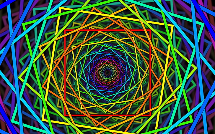 Arc-en-ciel multicolore abstrait 1920x1200 px formes spirales personnes rousses HD Art, résumé, formes, arc-en-ciel, multicolore, 1920x1200 px, spirales, Fond d'écran HD