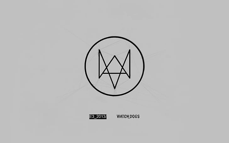 Wachhund, grau, Logo, Spiel, HD-Hintergrundbild
