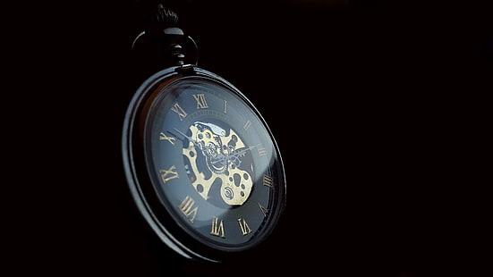 analog clock, antique, clock, clock face, close, datailaufnahme, dial, horology, hours, minutes, movement, nostalgia, old, old fashioned, pocket watch, pocket watches, pointer, seconds, time, time indicating, time o, HD wallpaper HD wallpaper
