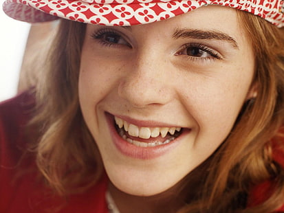 Emma Watson Senyum, emma, watson, senyum, Wallpaper HD HD wallpaper