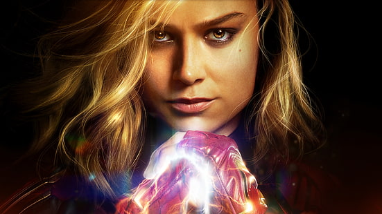 ภาพยนตร์ Captain Marvel, Brie Larson, วอลล์เปเปอร์ HD HD wallpaper