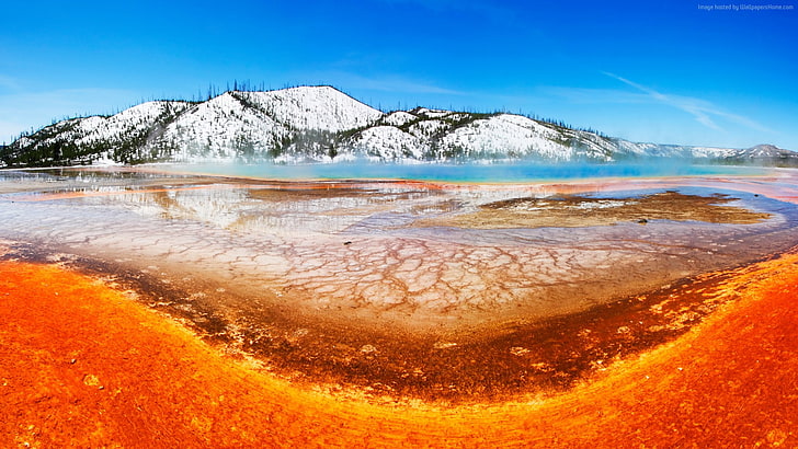 Yellowstone Nationalpark, 8k, Berg, großartiges prismatisches, HD-Hintergrundbild