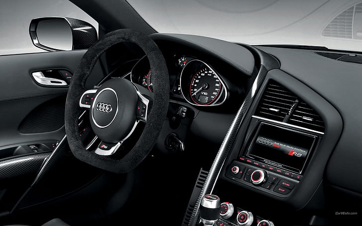 Audi R8 Вътрешно табло Dash HD, автомобили, ауди, интериор, r8, табло, табло, HD тапет