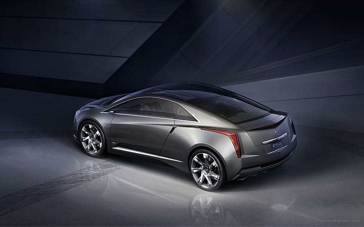 Cadillac Converj Concept Car, silver coupe, concept, cadillac, converj, cars, HD wallpaper