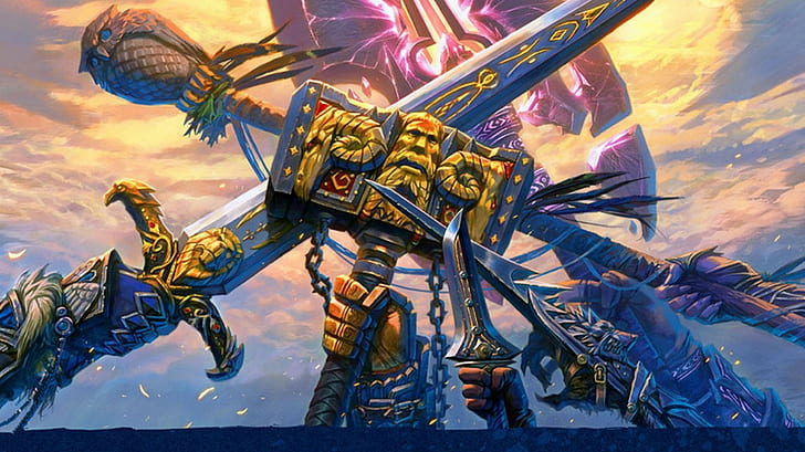 fantasy art  World of Warcraft  Muradins Hammer  video games  Greatstaff of the Guardian  Warcraft  Atiesh  Legendary Warcraft Artifacts, HD wallpaper