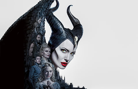 Филм, Maleficent: Господарка на злото, Анджелина Джоли, Maleficent, Мишел Пфайфър, кралица Ингрит (Дисни), HD тапет HD wallpaper