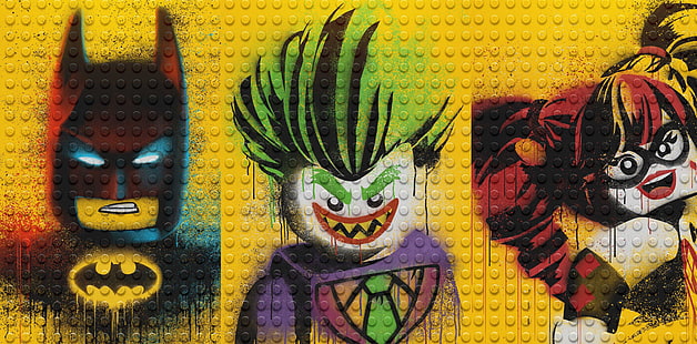 LEGO Batman-filmen, filmer, animerade filmer, 2017-filmer, Batman, Harley Quinn, Joker, HD tapet HD wallpaper