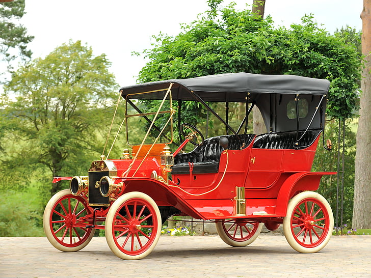 1910, ford, model t, retro, tourer, Wallpaper HD