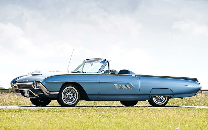 Ford Thunderbird Sports Roadster 1963, ford, thunderbird, sports roadster, 1963, cars, HD wallpaper