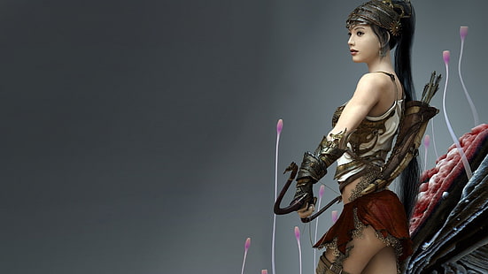 Fantasy, Archer, Armor, Asian, Girl, Warrior, Woman, Tapety HD HD wallpaper