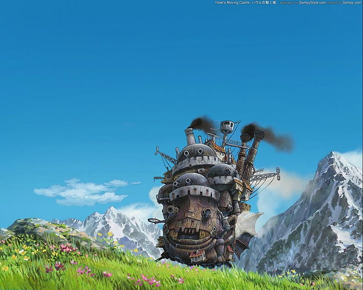อะนิเมะ, Studio Ghibli, Howl's Moving Castle, วอลล์เปเปอร์ HD