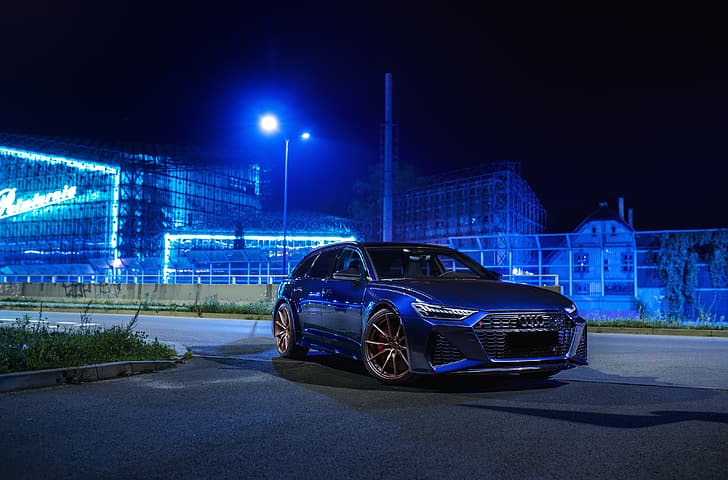 Audi, Mavi, RS6, HD masaüstü duvar kağıdı