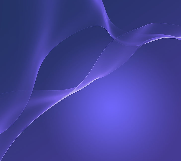 purple waves abstract vector art, Sony, Wallpaper, Xperia, Official, HD wallpaper
