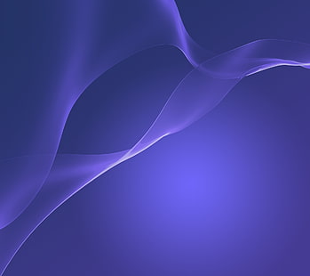 arte de vector abstracto ondas púrpura, Sony, fondos de pantalla, Xperia, oficial, Fondo de pantalla HD HD wallpaper