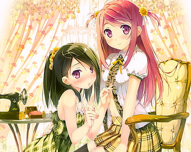 Anime, Anime Girls, Kantoku, Originalfiguren, Kurumi (Kantoku), Shizuku (Kantoku), Afterschool des 5. Schuljahres, HD-Hintergrundbild HD wallpaper