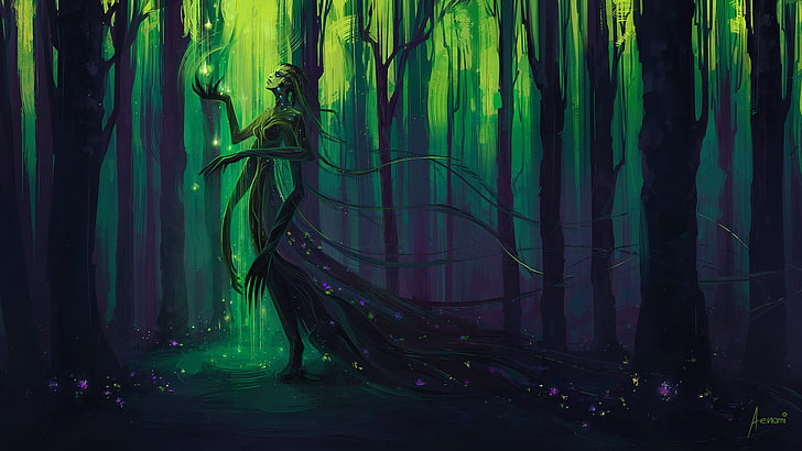 mythical creature 3D illustration, artwork, Aenami, HD wallpaper