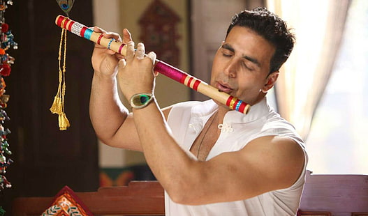 Akshay Kumar ในภาพยนตร์ Oh My God, เสื้อแขนกุดสีขาวสำหรับผู้ชาย, ภาพยนตร์, ภาพยนตร์บอลลีวูด, บอลลีวูด, 2012, วอลล์เปเปอร์ HD HD wallpaper