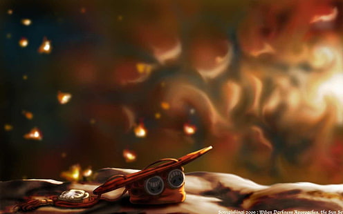 Abbildung brauner Hut, Portgas D. Ace, One Piece, Hut, Feuer, Whitebeard, Piraten, HD-Hintergrundbild HD wallpaper