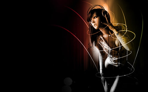 ragazza musica Musica Ragazza Persone Altro Arte HD, Musica, ragazza, donna, Trance, Sfondo HD HD wallpaper