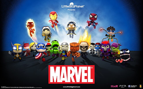 LittleBigPlanet, Cartoon, Game, Marvel Comics, HD wallpaper HD wallpaper