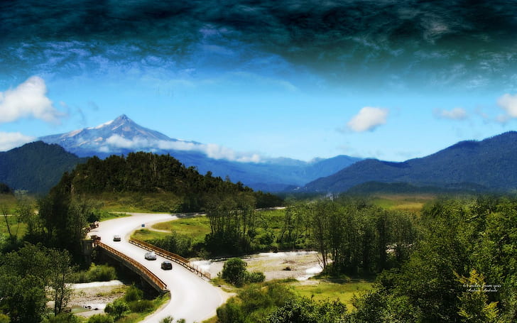 64 Miles From You, nature, lanscape, road, andrea andrade, 3d and abstract, HD wallpaper