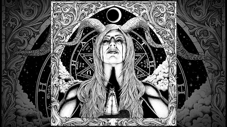 Woman with horn wallapper, Ringworm, Witch, metal music, วอลล์เปเปอร์ HD