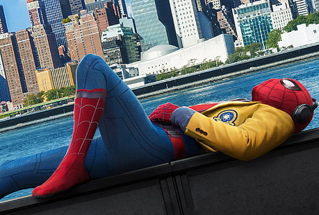 spiderman homecoming, spiderman, 2017 filmy, filmy, hd, superbohaterowie, Tapety HD HD wallpaper